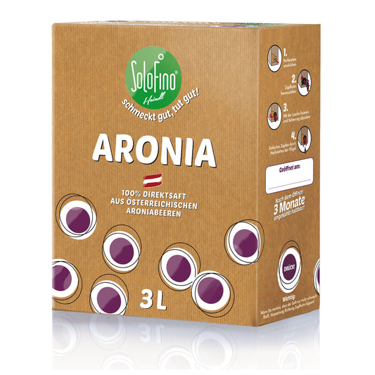 Bio Aronia 100% Direktsaft aus österreichischen Aroniabeeren 3 Liter